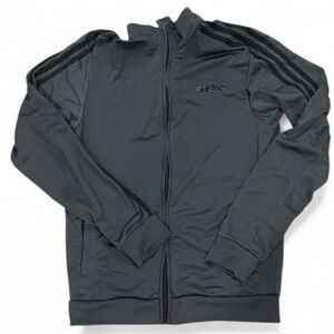 Gray Adidas track jacket